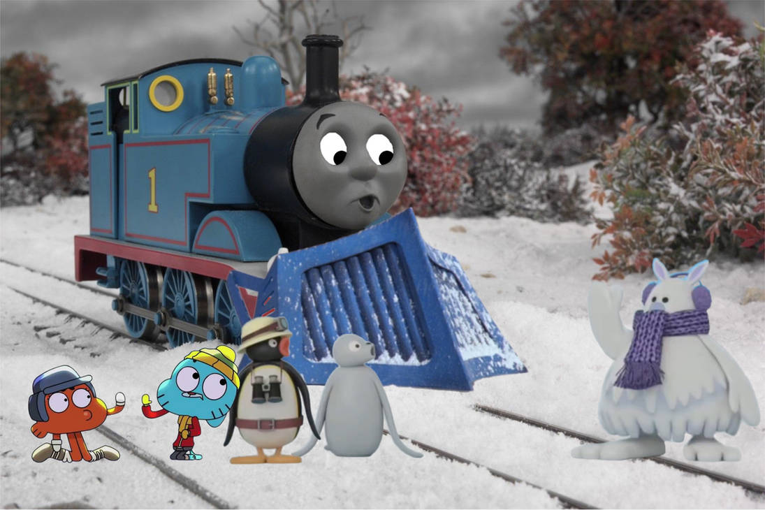 Thomas Pingu robby gumball Darwin and saw bajoo by mrchoo111 on DeviantArt