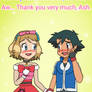 Ash loves Serena's outfit