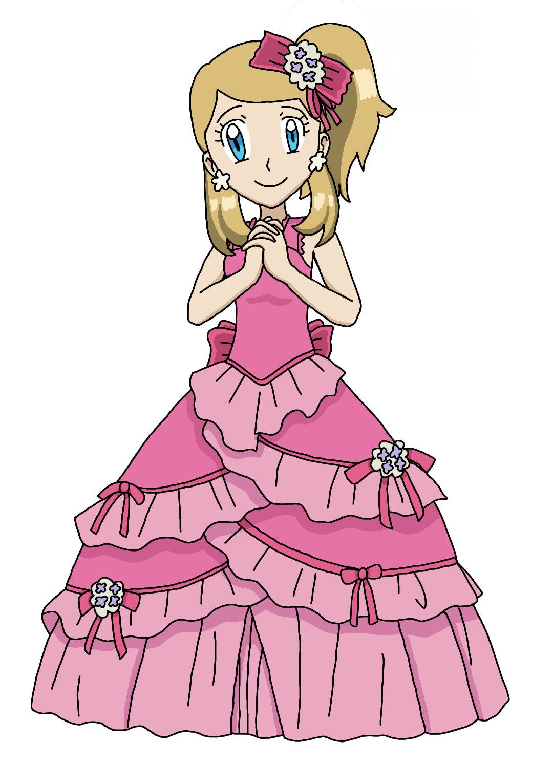 pokemon serena pink dress Zhu Yi Wan Jia Studio Pokmon Wedding Dress Series Serena Wedding Dress