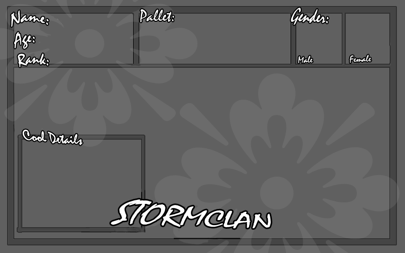 Stormclan App Sheet