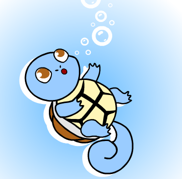 ''Squirtle used Bubble!''