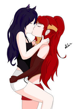 Blake x Pyrrha practice