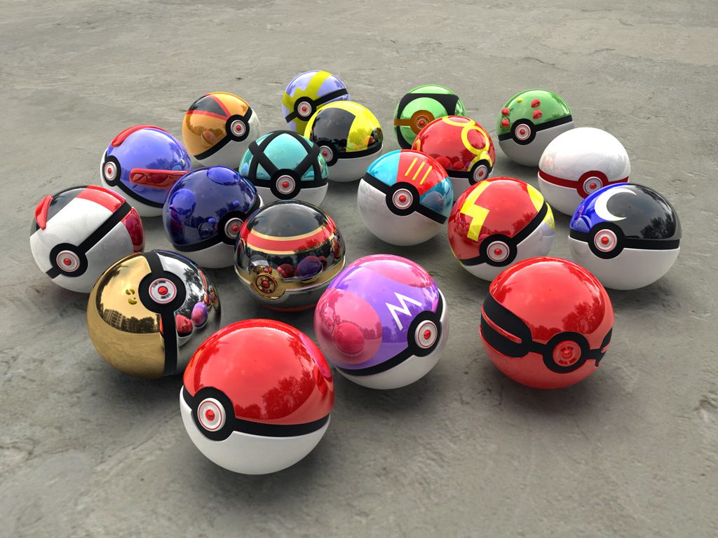 Pokeballs yet more models