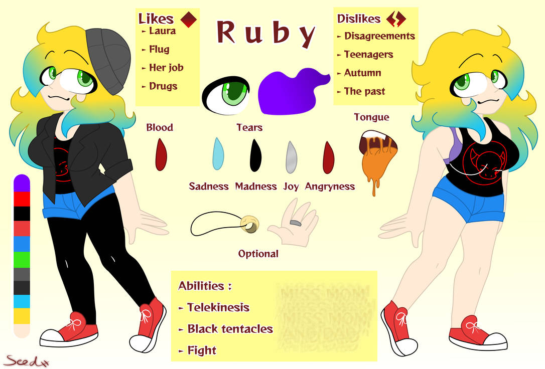 Ruby // Reference sheet by seedofsand on DeviantArt