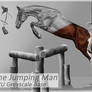 The Jumping Man - P2U Horse Greyscale