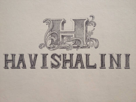 Pointillism Typography - Havishalini
