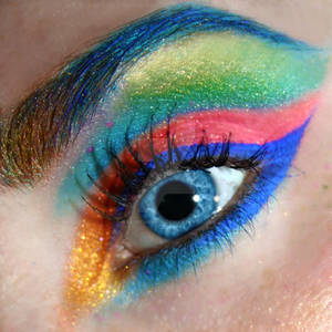 Rainbow Eye Makeup