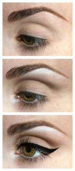 Winged Eyeliner Look