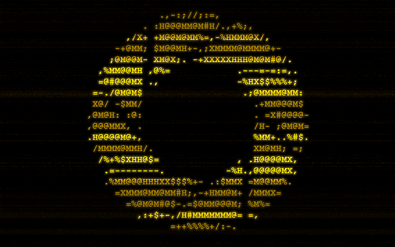 Portal ASCII Wallpaper -wide-