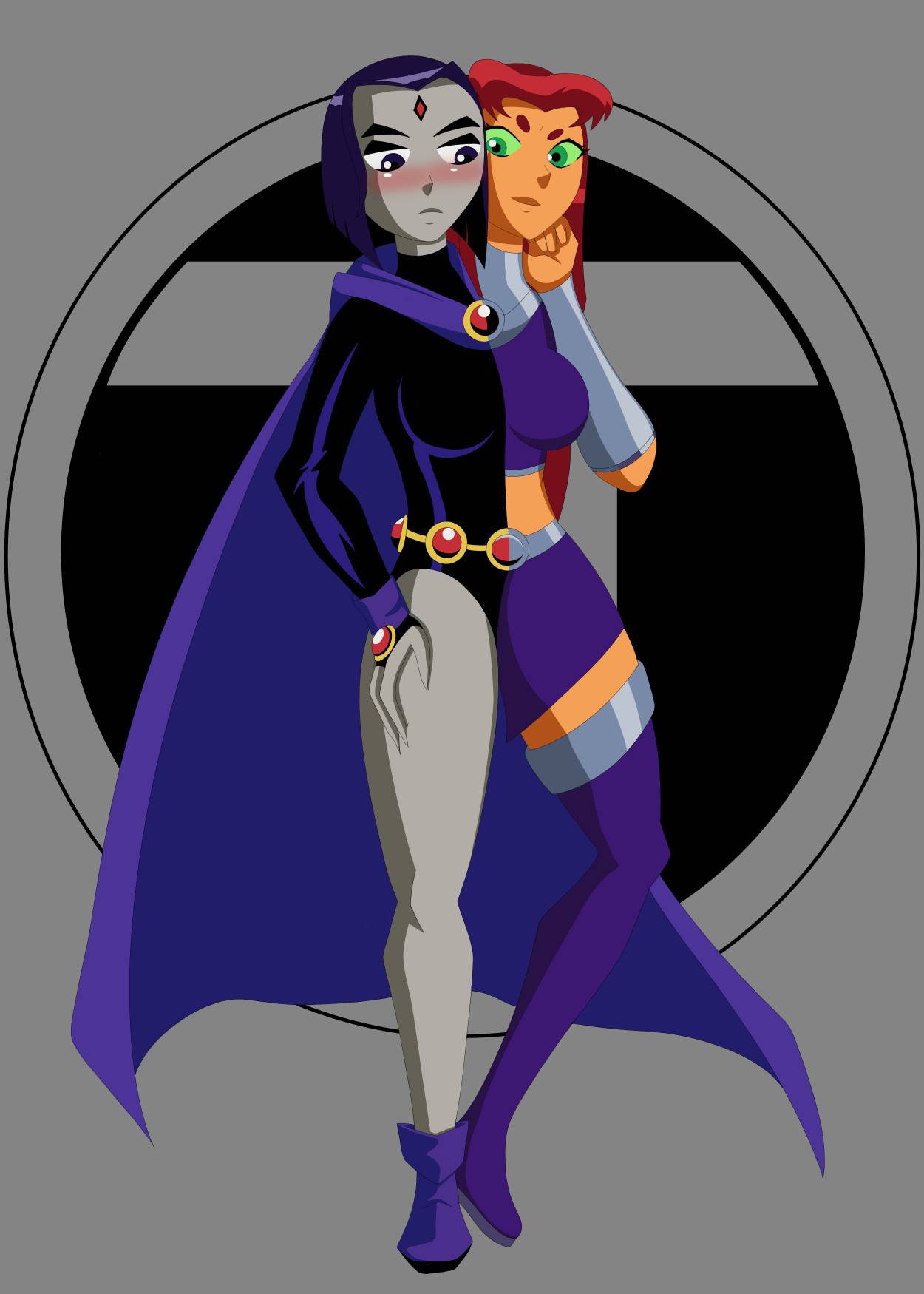 Raven y Starfire unidas by OmaEndo on DeviantArt Raven y Starfire unidas by OmaEndo on DeviantArt