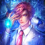 Businessman-looking android man