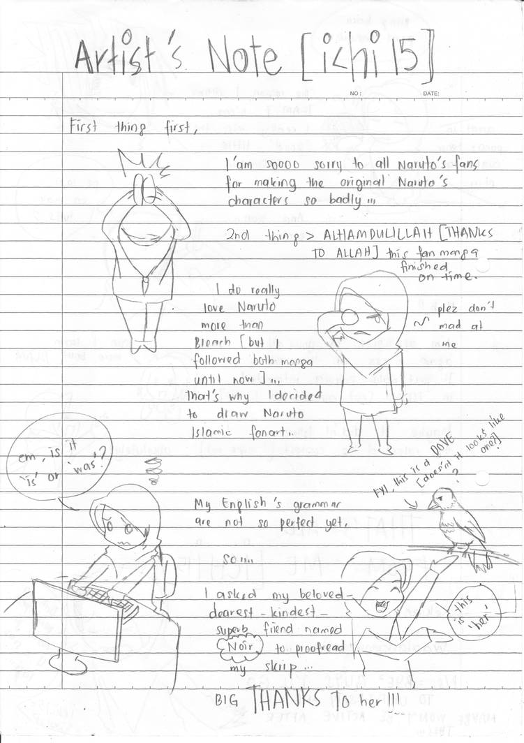 Art Note Examples artist's note by ichi-iltea15 on DeviantArt