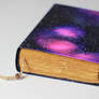 Galaxy handmade journal with old dyed pages