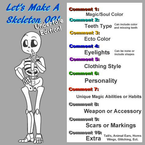 lets make a skeleton OC! by ForestCreature27 on DeviantArt