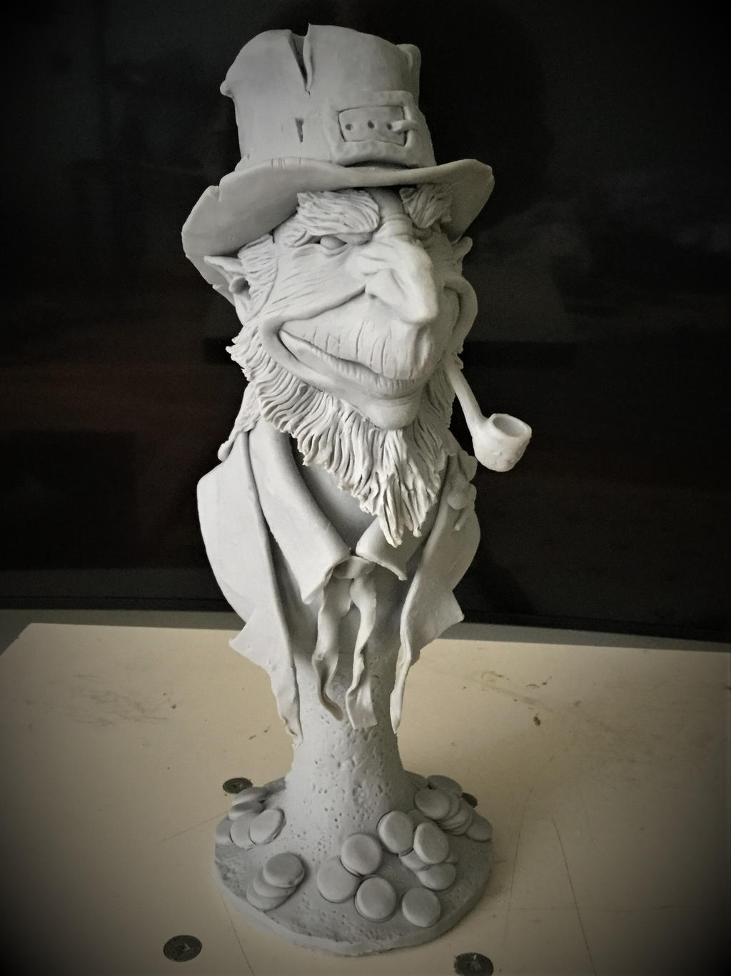 Leprechaun bust by Blairsculpture on DeviantArt