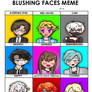 Mystic Messenger - Blushing Faces Meme