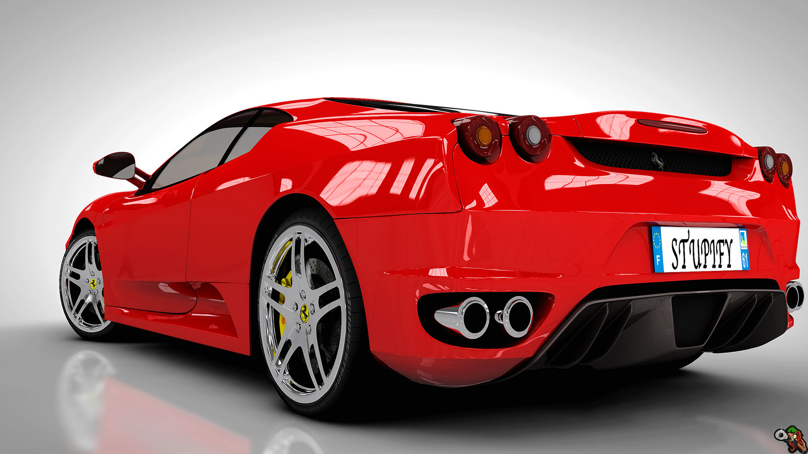 ferrari F430 rendu HDRI