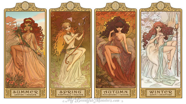 ElfQuest Art Nouveau Seasons