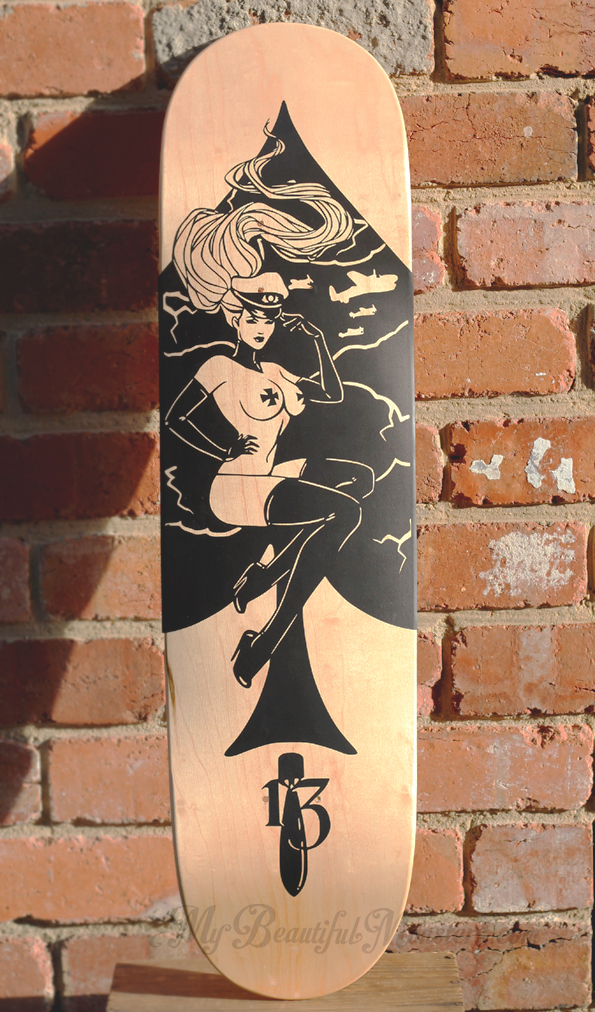 Spades 13 Skateboard Deck