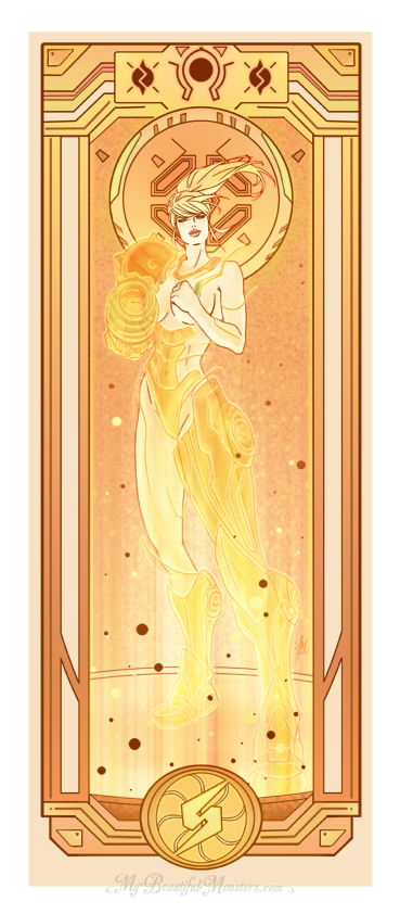 Samus Aran - Art Nouveau