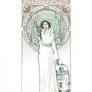 Princess Leia Art Nouveau