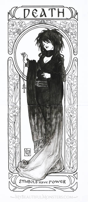 Art Nouveau Death of the Endless Commisson