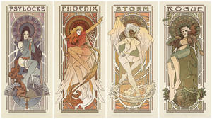 Art Nouveau Ladies of X-men