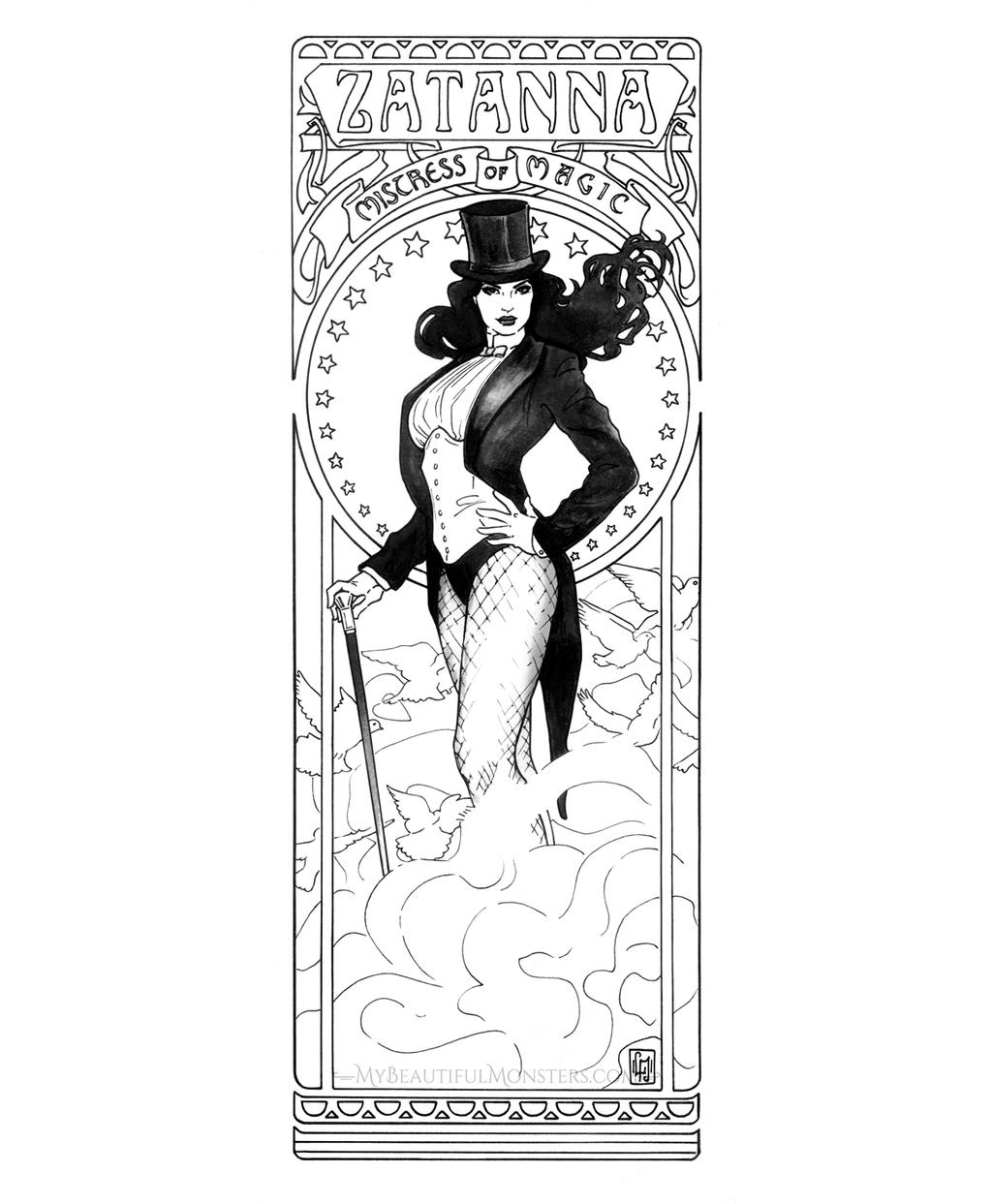 Art Nouveau Zatanna Commission