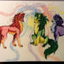 Rainbow wolves