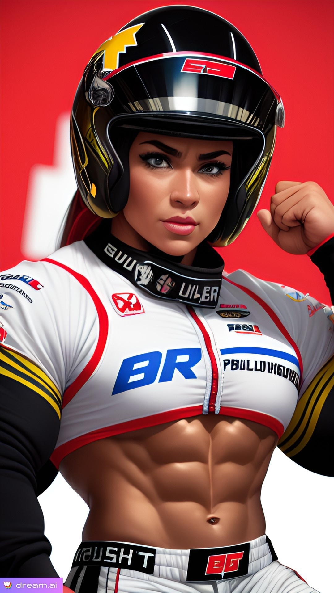 Sim Racing Female Avatar Very fit female race driver. by yin-master on DeviantArt