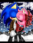 SonAmy-Our Winter Kiss