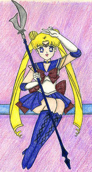 Sailor Moon as Sailor Saturn