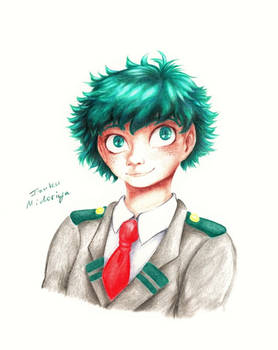 green haired boi