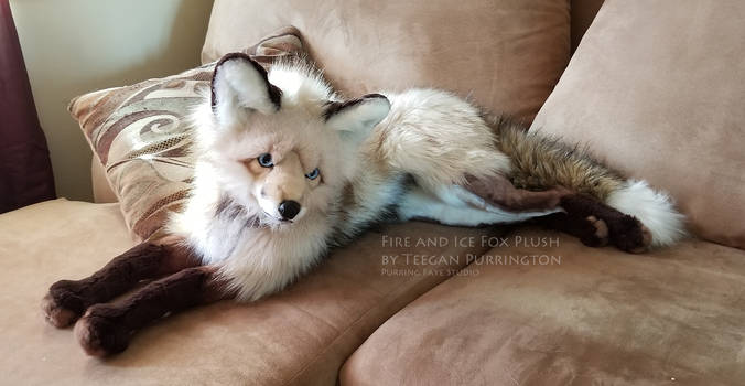 Life-Size Fire and Ice Fox Plush