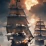 Pirates ships fighting 