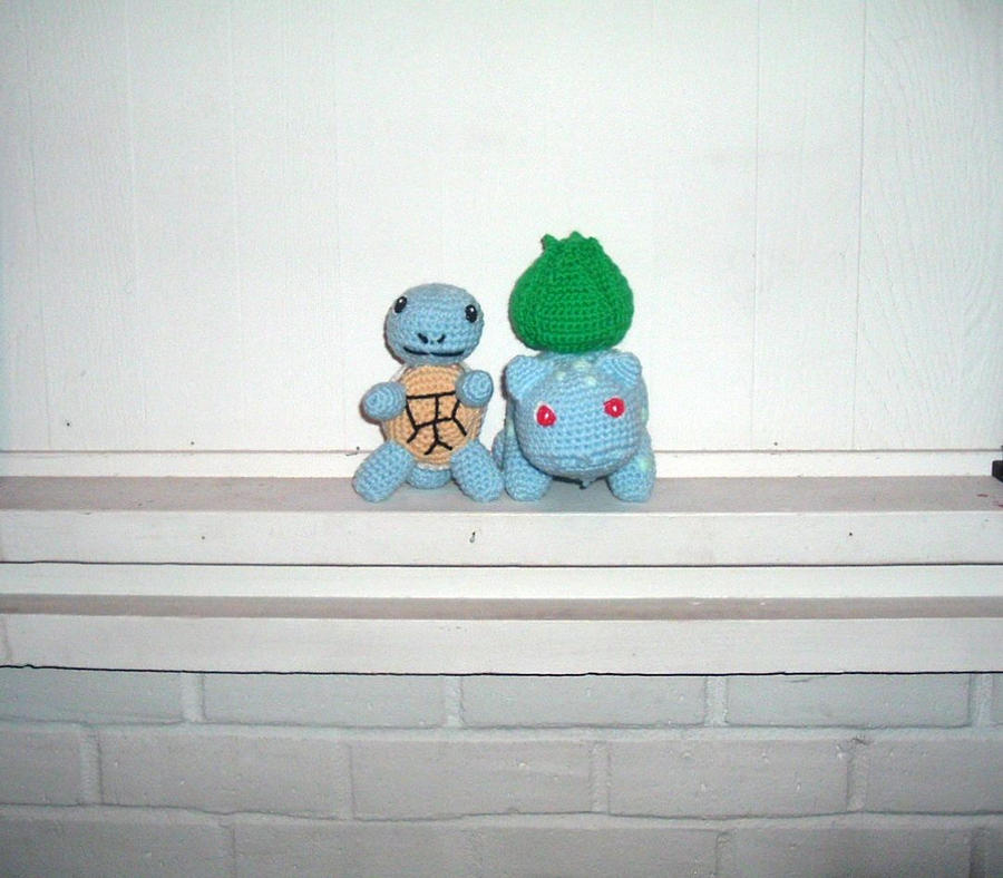 Squirtle and Bulbasaur Pokemon