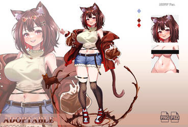 (CLOSED) ADOPT AUCTION Cat chocolate +NSFW by Monokurima