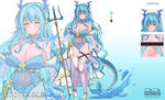 (CLOSED) ADOPT AUCTION water dragon girl +NSFW by Monokurima