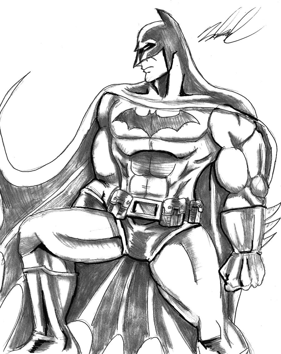 Batman side sketch