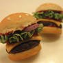 hamburger earrings