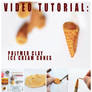 video tutorial - polymer clay ice cream cones