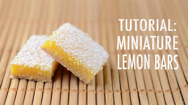 video tutorial: polymer clay lemon bars