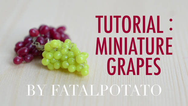 video tutorial: polymer clay grapes