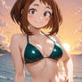 Ochako Uraraka in Bikini on Beach!!!