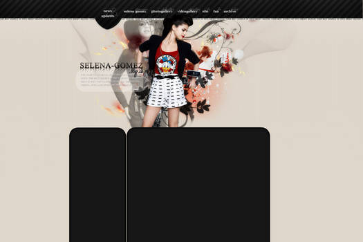 Selena Gomez layout