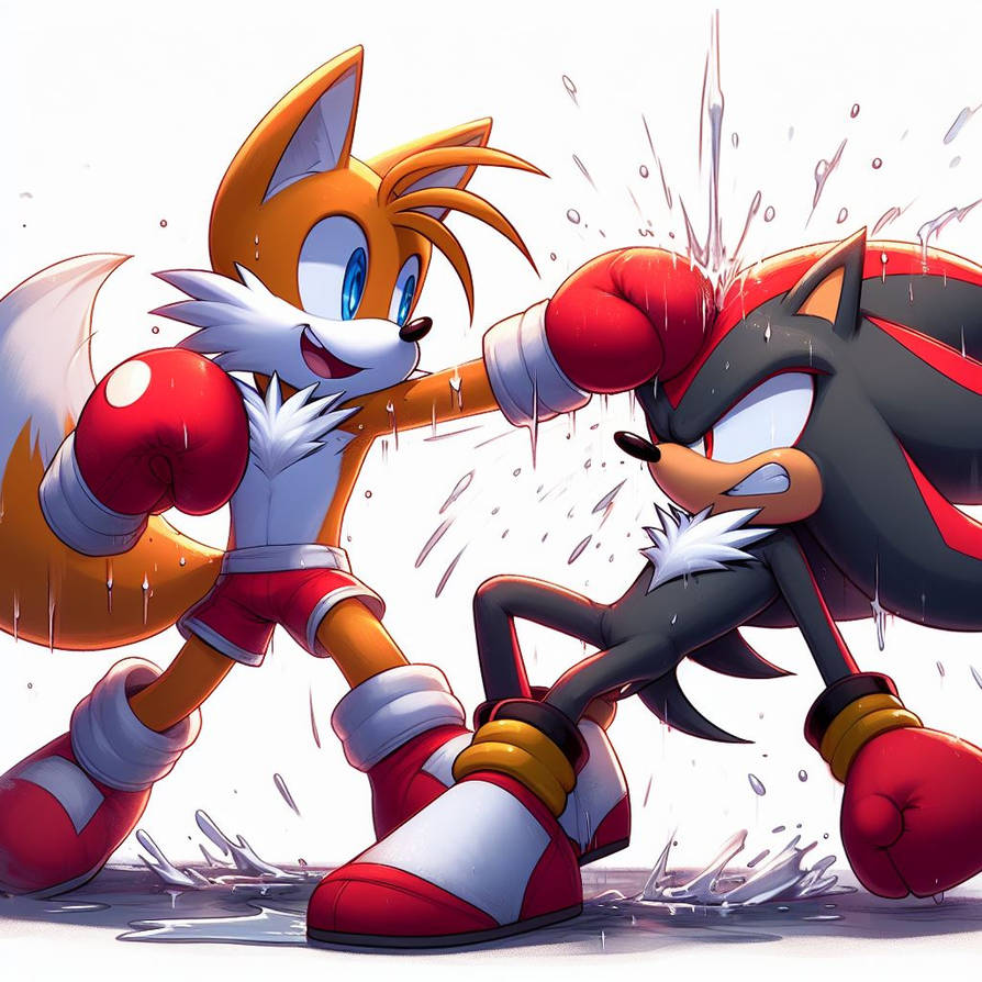 Deviantart Tails Boxing Shadow Vs. Tails 6 by Georgehernandaz on DeviantArt