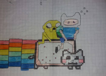 Finn y Jake , Nyan Cat - Adventure Time