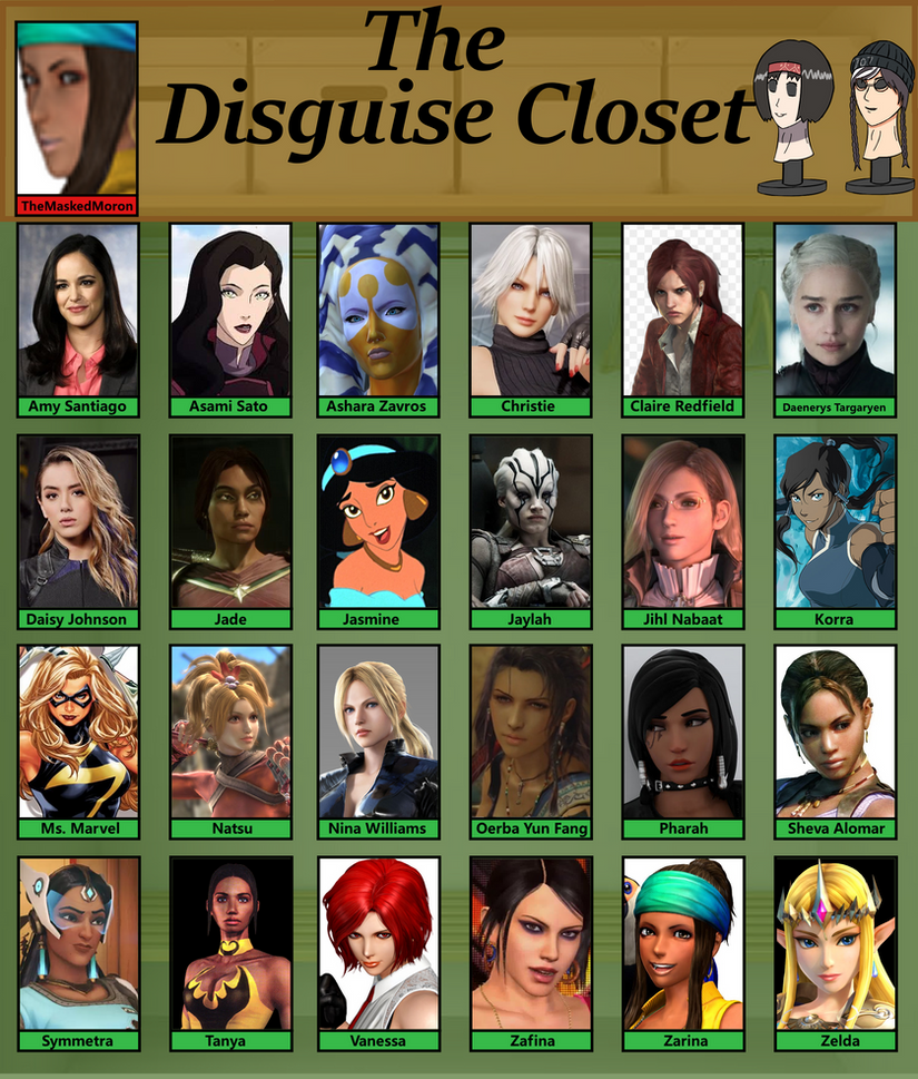 Disguise Closet by TheMaskedMoron on DeviantArt