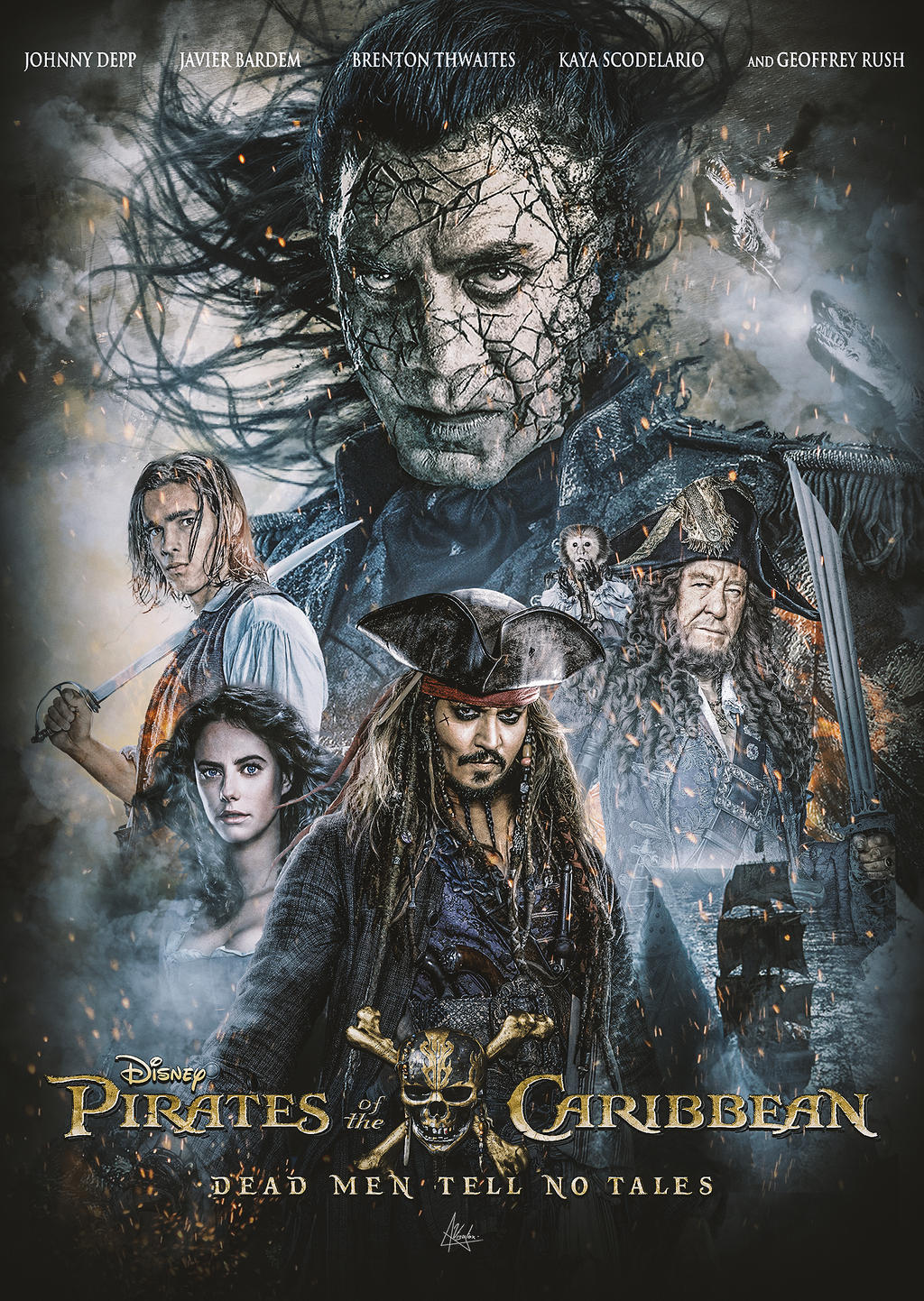 Dead Men Tell No Tales Post Credits Pirates of the Caribbean: Dead Men Tell No Tales by Visutox on DeviantArt