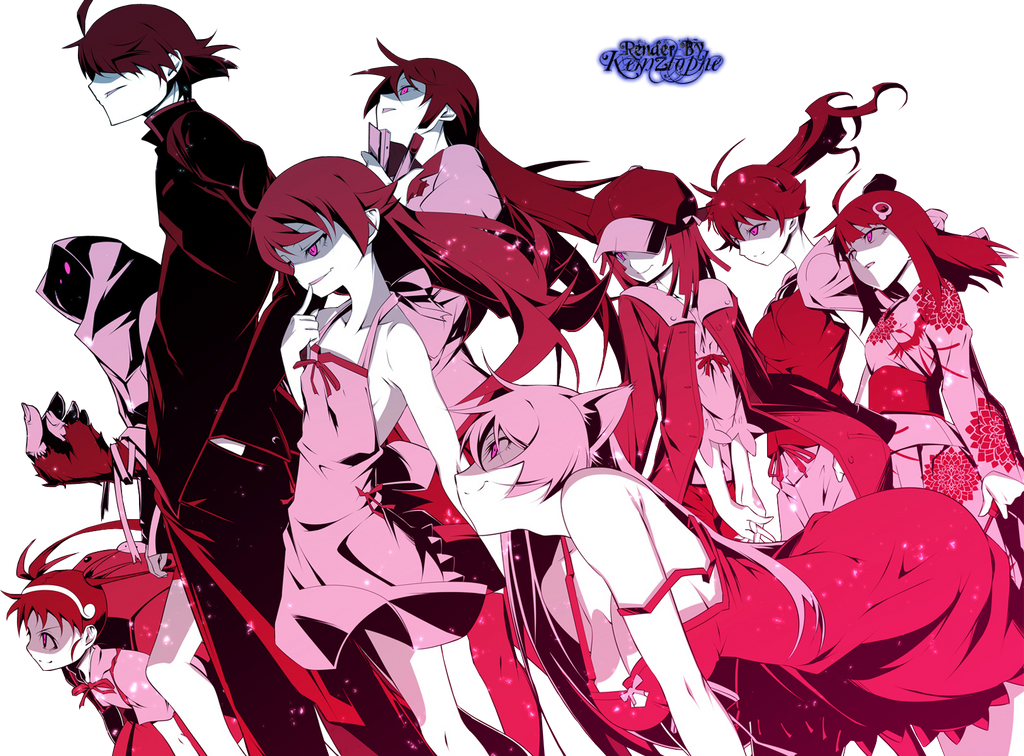 Bakemonogatari Render by kemzlophe on DeviantArt